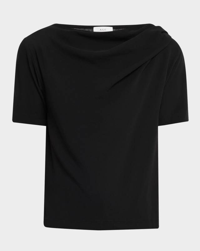 Lee Draped Short-Sleeve Tee